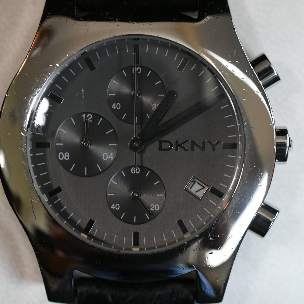 DKNY Unisex Watch 39mm NY-3104 Quartz All Stainless Steel Grey Face